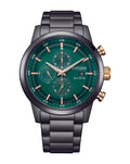 Citizen Eco-Drive Green Dial Stainless Steel Watch CA0746-85X