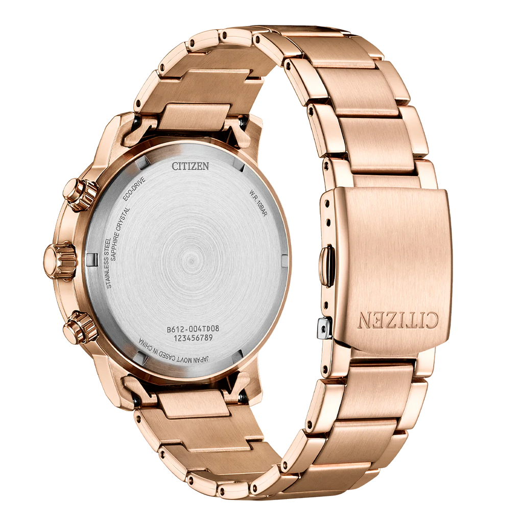 Citizen Eco-Drive Chronograph Pink Gold CA0848-85E