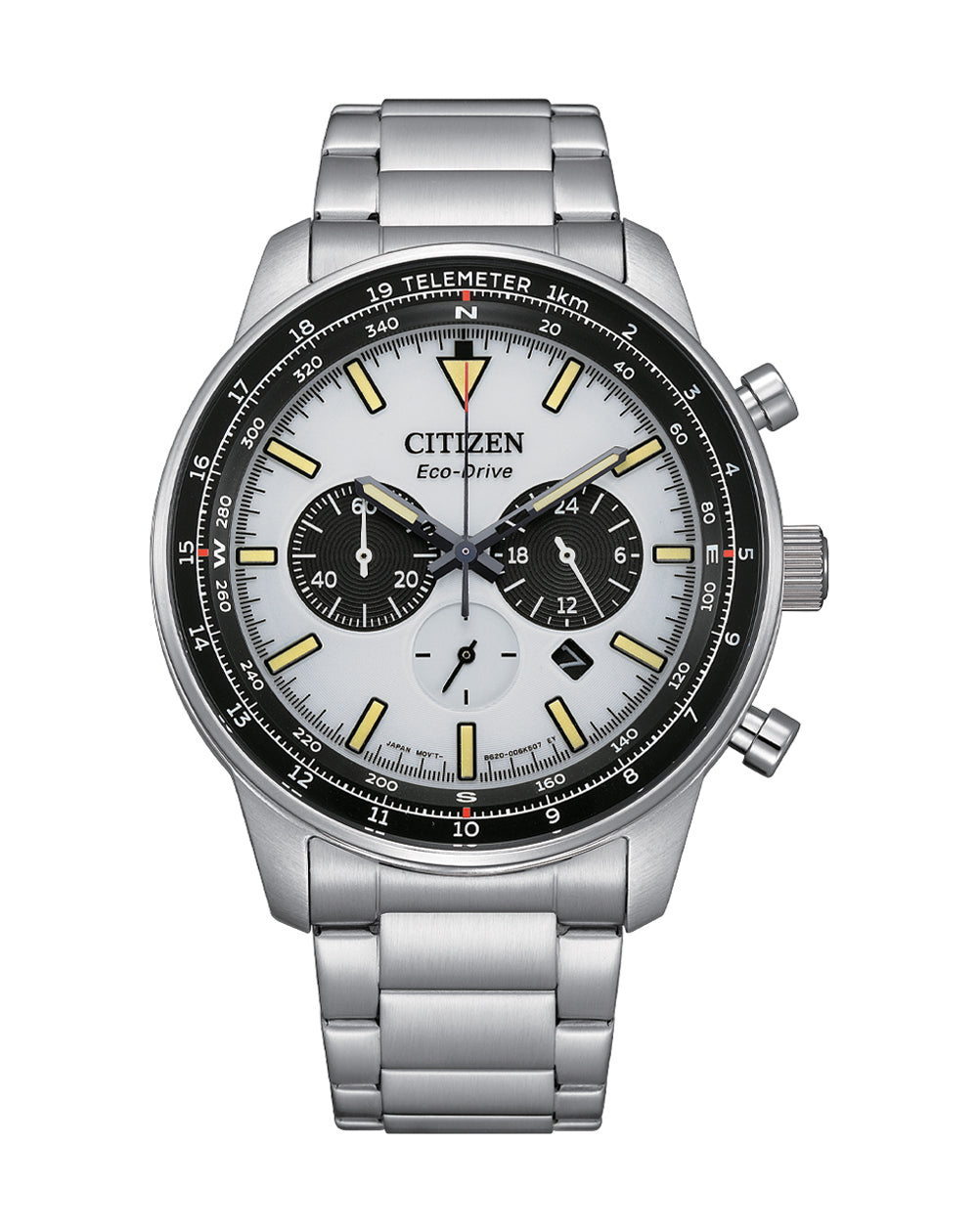 Citizen Eco-Drive Stainless Steel White Dial Watch CA4500-91A