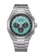 Citizen Eco-Drive Zenshin Chrono Blue Dial Titanium Watch CA4610-85M