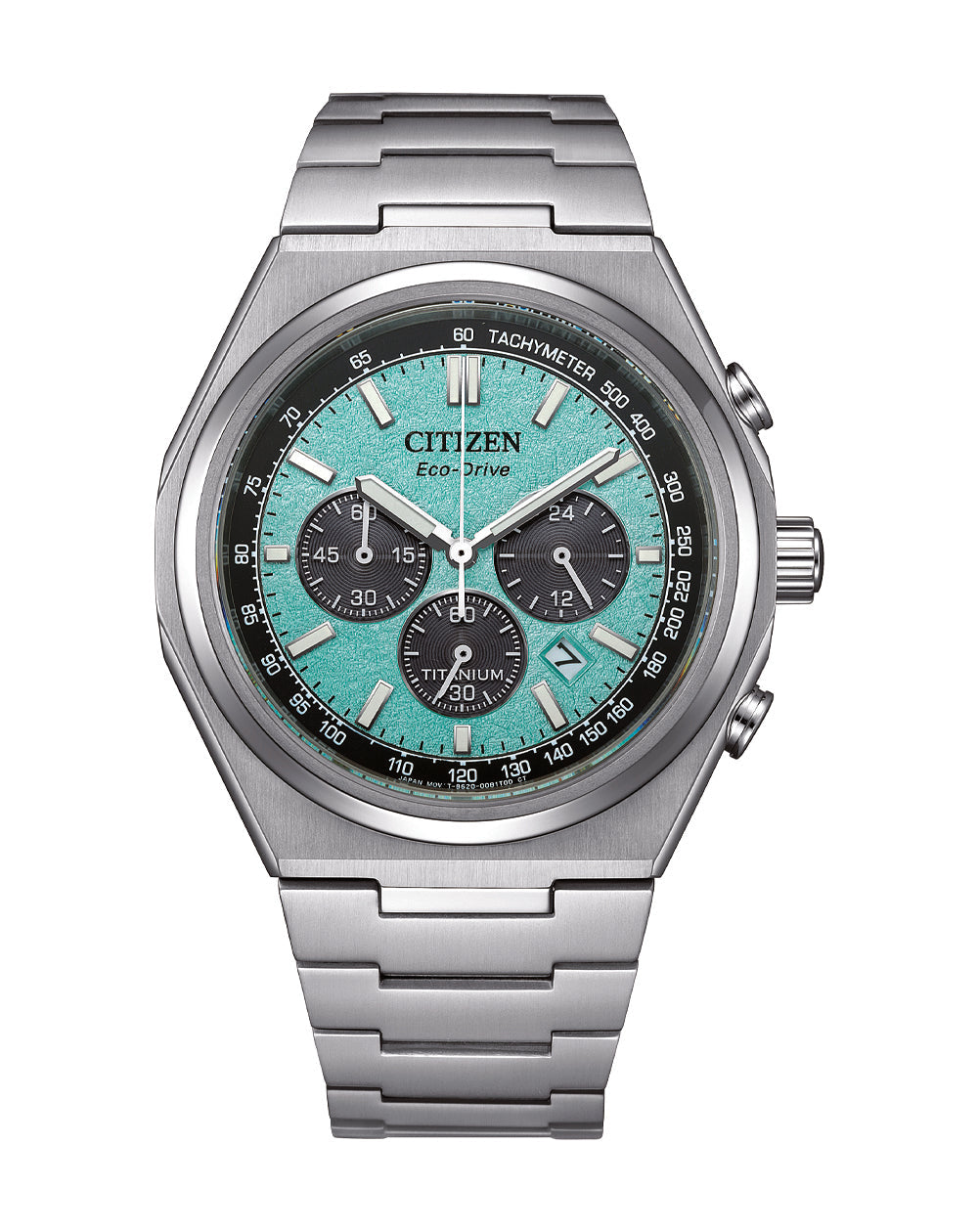 Citizen Eco-Drive Zenshin Chrono Blue Dial Titanium Watch CA4610-85M