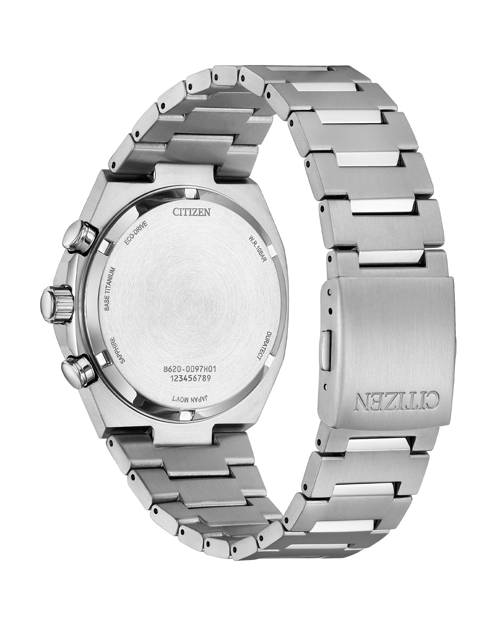 Citizen Eco-Drive Zenshin Chrono Blue Dial Titanium Watch CA4610-85M