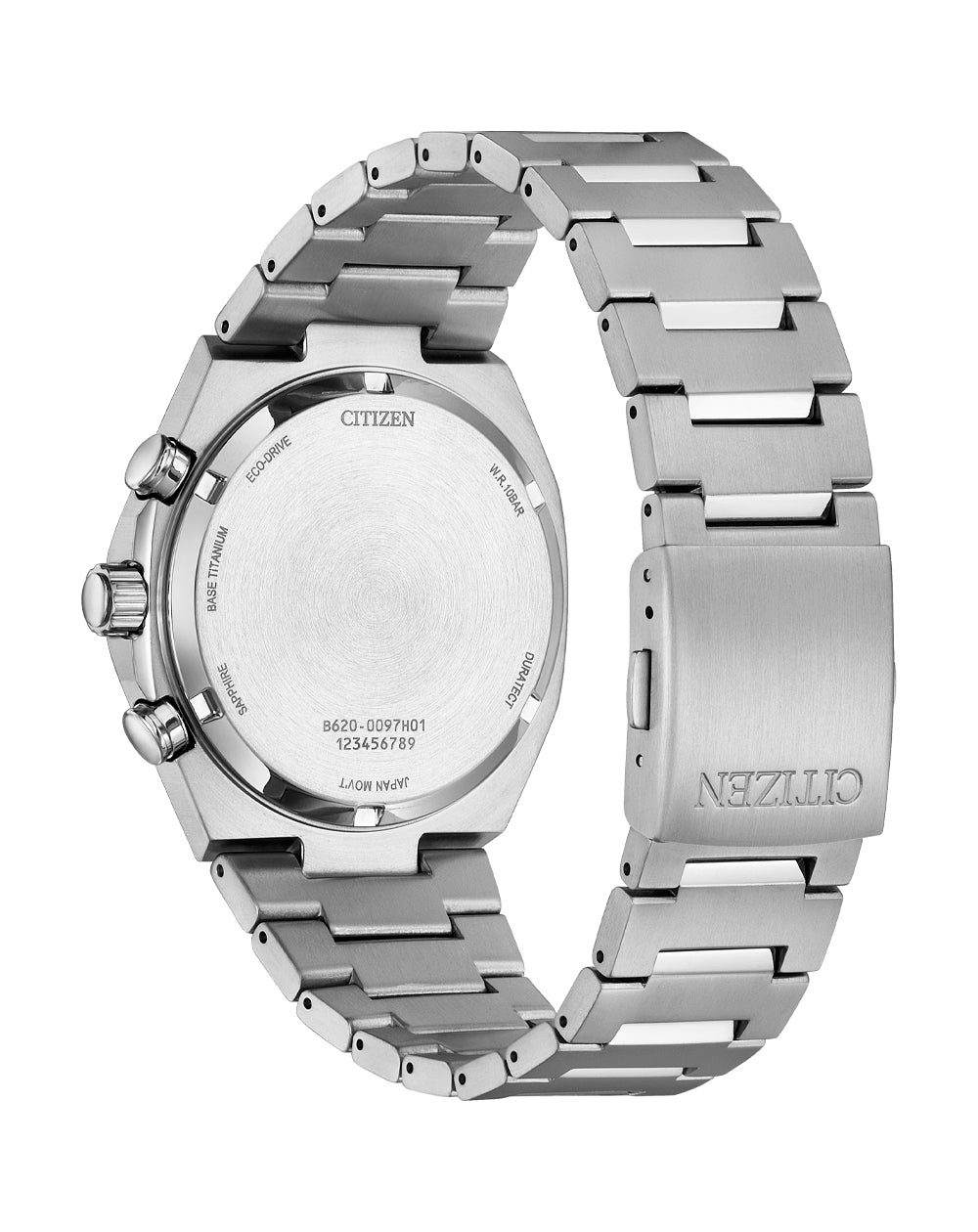Citizen Eco-Drive Zenshin Chrono Orange Dial Titanium Watch CA4610-85Z