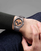 Citizen Eco-Drive Zenshin Chrono Orange Dial Titanium Watch CA4610-85Z