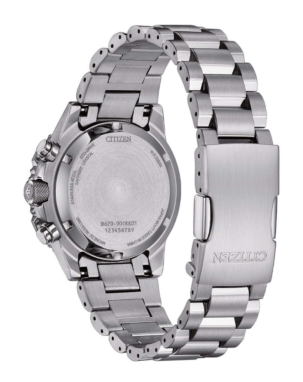 Citizen Eco-Drive Promaster Navihawk Silver Dial Stainless Steel Watch CA4660-61A