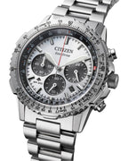 Citizen Eco-Drive Promaster Navihawk Silver Dial Stainless Steel Watch CA4660-61A