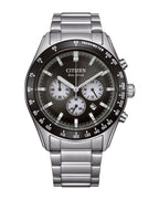 Citizen Eco-Drive Black Dial Stainless Steel Watch CA4674-58E
