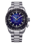 Citizen Attesa Watch Titanium Satellite Wave Blue Sapphire Dial