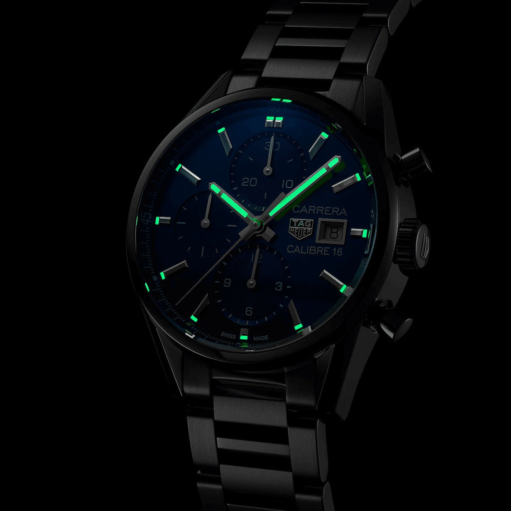 Tag Heuer Carrera Men's Blue Chronograph Watch