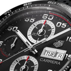 Tag Heuer Carrera Men's Black Chronograph Watch