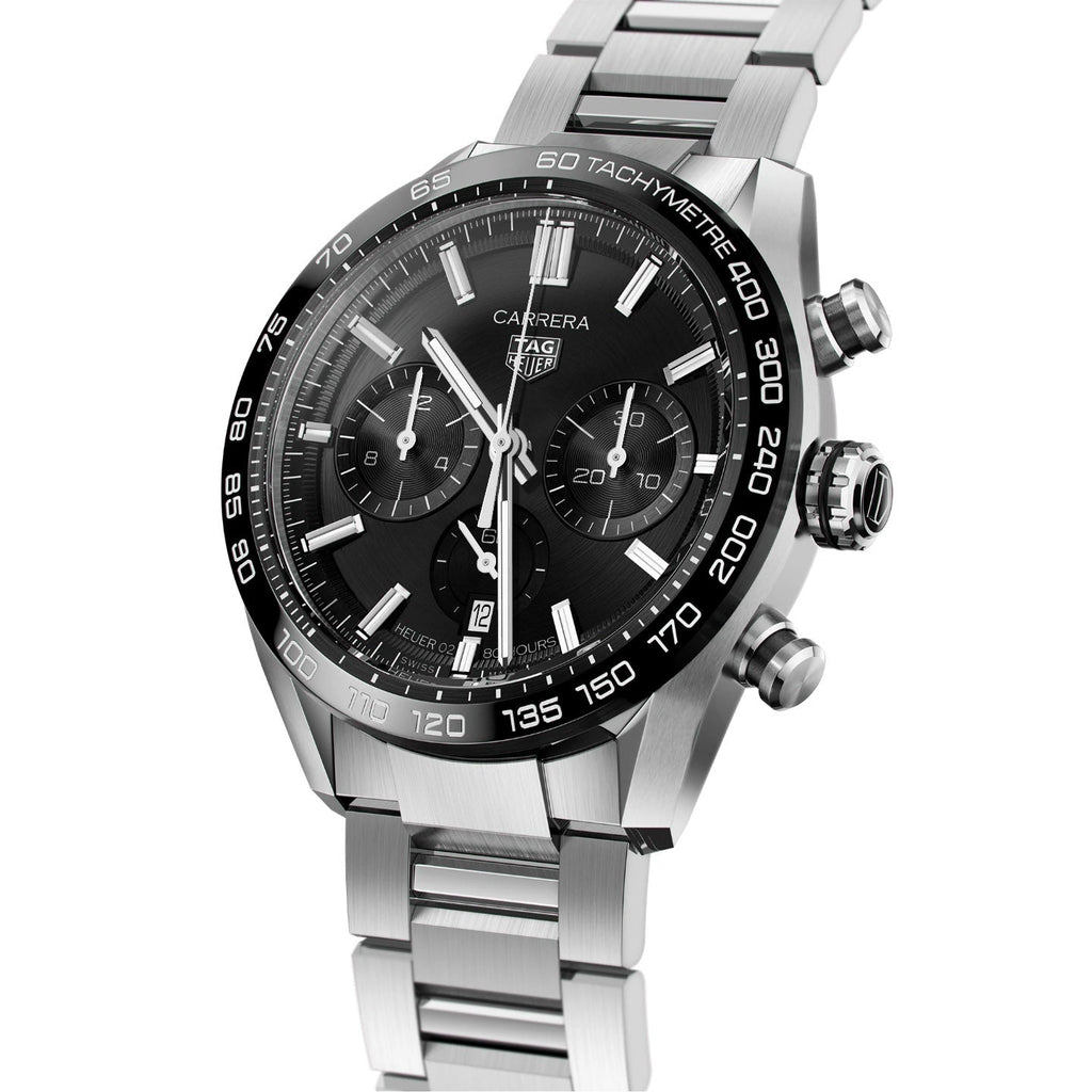 Tag Heuer Carrera Men's Black Chronograph Watch