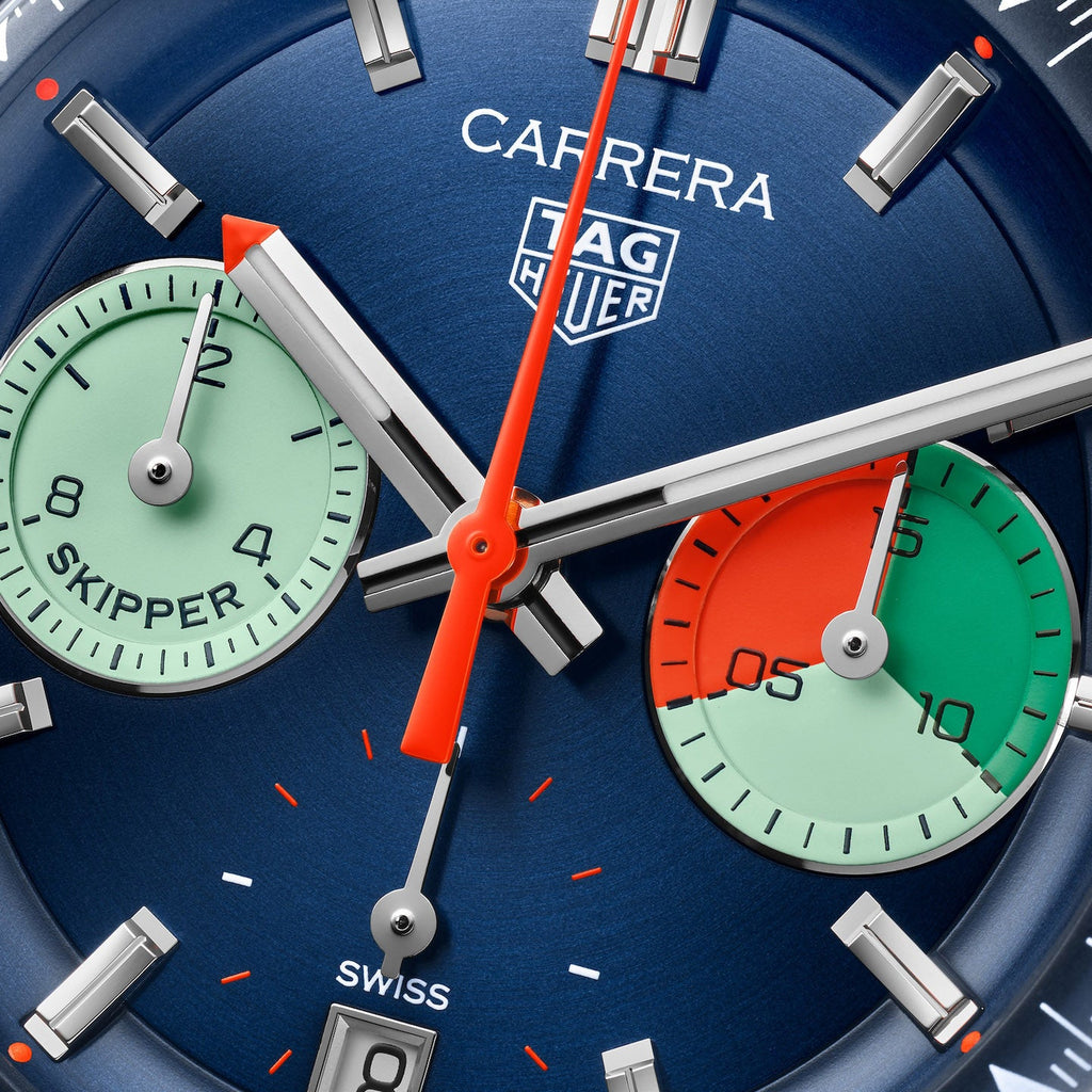 Tag Heuer Carrera Men's Blue Chronograph Skipper Watch