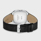 CLUSE Quadrus Multifunction Leather, Black, Silver Colour Watch CW26203