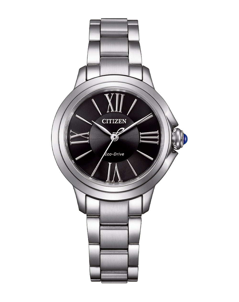 Citizen Eco-Drive L Ceci Steel Black Dial Watch EM1160-58E