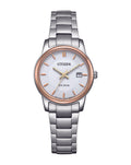 Citizen Eco-Drive White Dial Stainless Steel Watch EW2319-71A