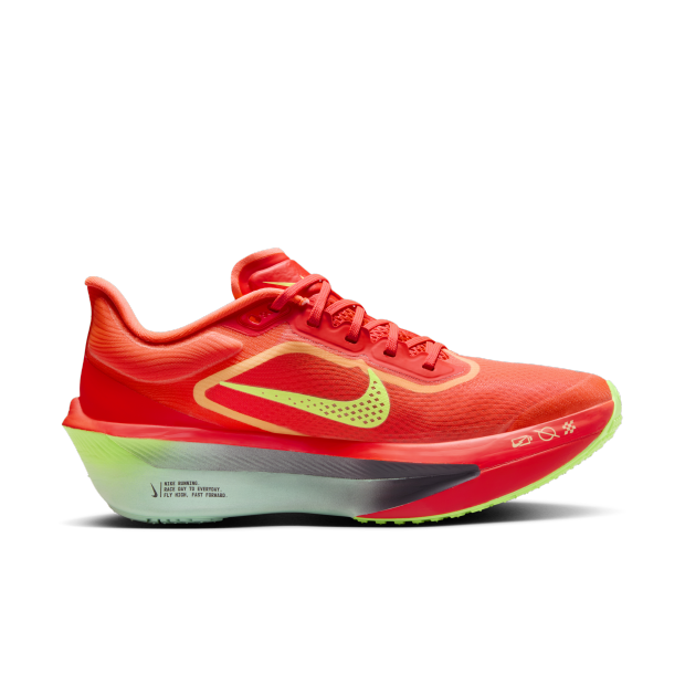 Zoom Fly 6 Women's :Bright Crimson | Lime