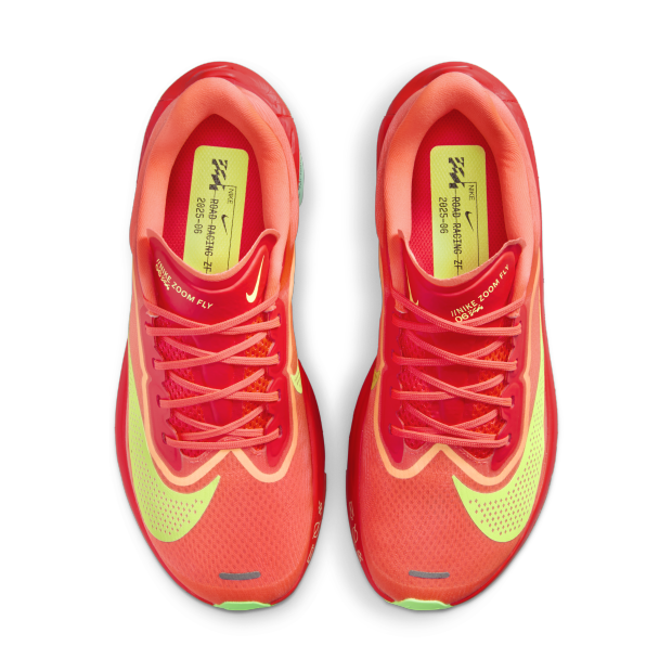 Zoom Fly 6 Women's :Bright Crimson | Lime