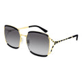 Gucci GG0593SK Oversized Square Sunglasses Black Grey