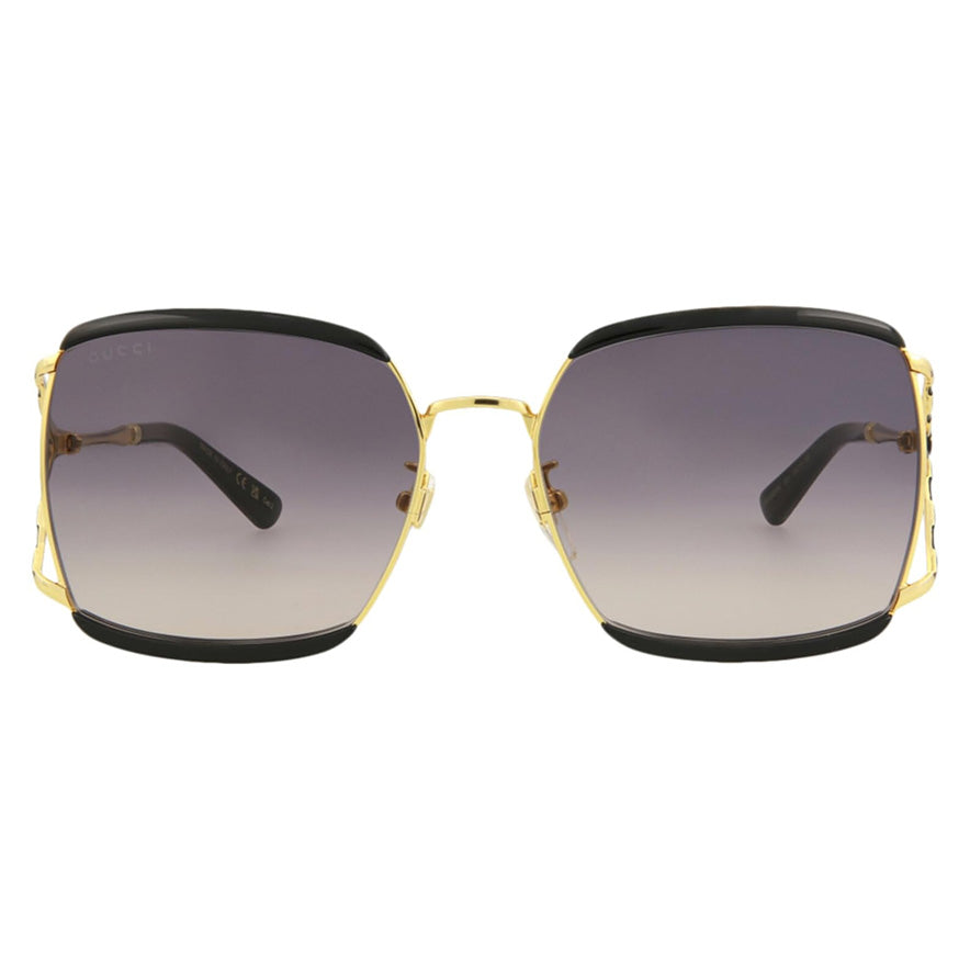 Gucci GG0593SK Oversized Square Sunglasses Black Grey