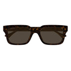 Gucci GG1732SK Lettering Square Sunglasses Havana Brown