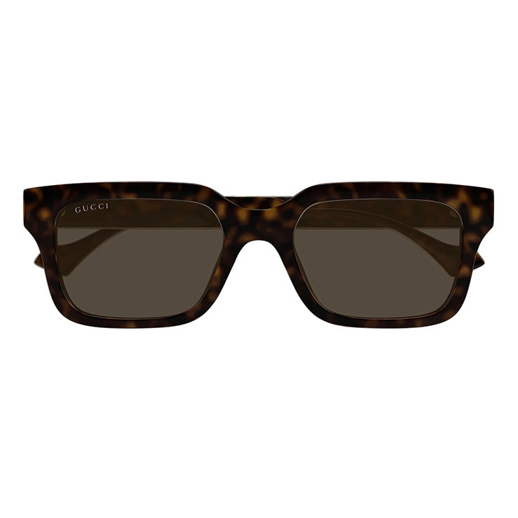 Gucci GG1732SK Lettering Square Sunglasses Havana Brown