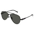 Gucci GG1874S Aviator Sunglasses Black Grey Mirror