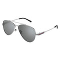 Gucci GG1874S-002 Aviator Grey Silver Mirror Sunglasses