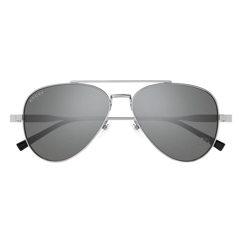 Gucci GG1874S-002 Aviator Grey Silver Mirror Sunglasses