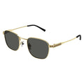 Gucci GG1876S Geometric Pilot Sunglasses Gold Grey