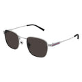 Gucci GG1876S Geometric Pilot Sunglasses Silver Grey