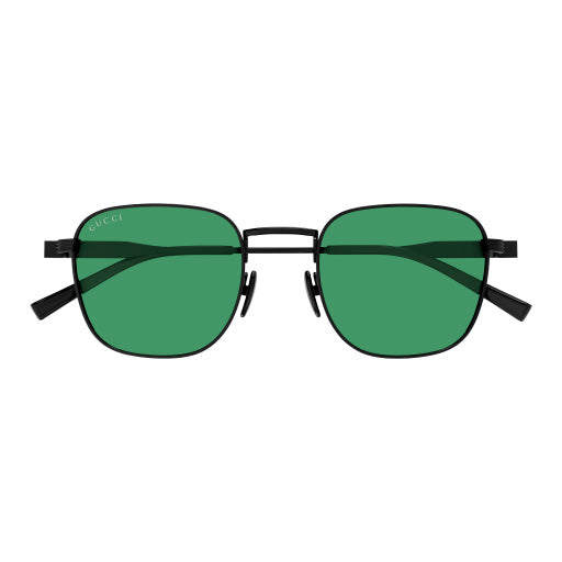 Gucci GG1876S Geometric Pilot Sunglasses Black Green