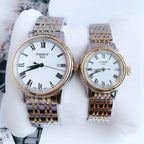 Tissot T Classic Carson Quartz White Dial Two Tone Steel Strap Watch for Men - T085.410.22.013.00