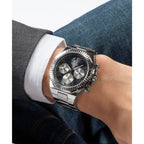 Guess Mens Silver Tone Multi-function Watch GW0703G1