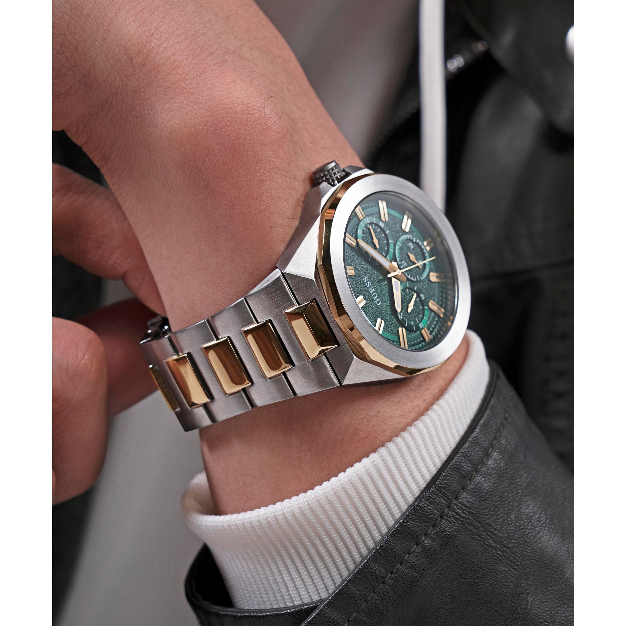 Guess Mens 2-Tone Multi-function Watch GW0798G3