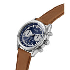 Guess Mens Brown Silver Tone Multi-function Watch GW0972G1