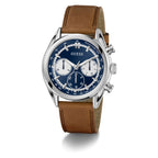 Guess Mens Brown Silver Tone Multi-function Watch GW0972G1