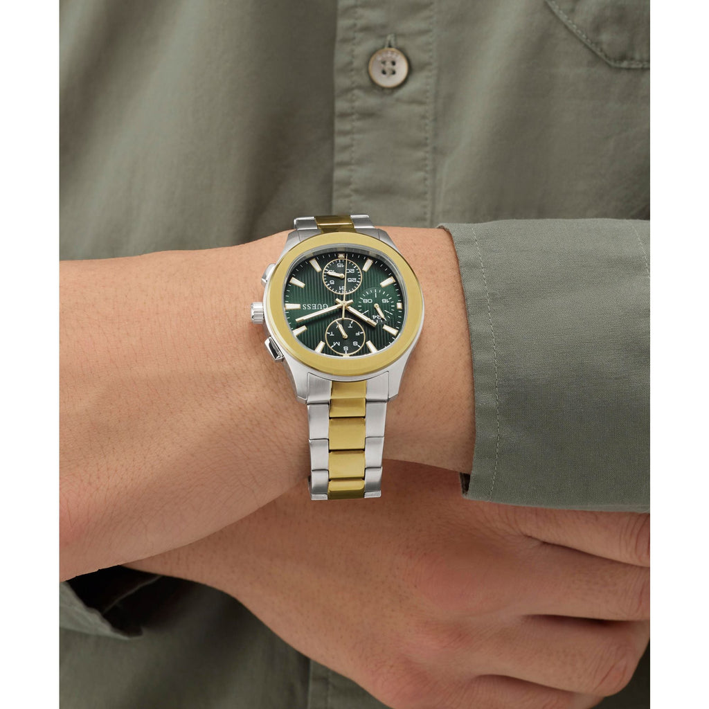 Guess Mens 2-Tone Analogue Watch GW1048G4