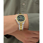 Guess Mens 2-Tone Analogue Watch GW1048G4
