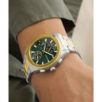 Guess Mens 2-Tone Analogue Watch GW1048G4