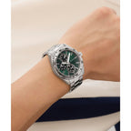 Guess Mens Silver Tone Analogue Watch GW1061G1