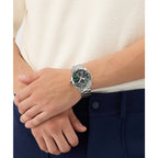Guess Mens Silver Tone Analogue Watch GW1061G1