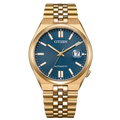 Citizen Tsuyosa Automatic Rose Gold Jubilee Band Blue Dial Watch NK0023-57L