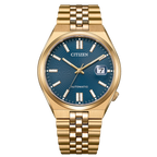 Citizen Tsuyosa Automatic Rose Gold Jubilee Band Blue Dial Watch NK0023-57L