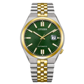 Citizen Tsuyosa Automatic Two Toned Jubilee Band Green Dial Watch NK0024-54X