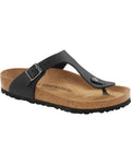 Gizeh Black Oiled Leather Sandals