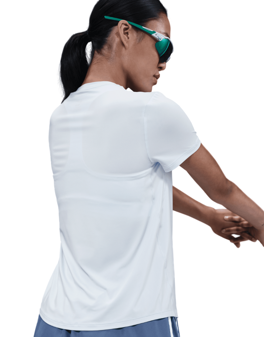 Women's One Swoosh Dri-FIT Short-Sleeve Running Top :Blue Tint