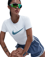 Women's One Swoosh Dri-FIT Short-Sleeve Running Top :Blue Tint