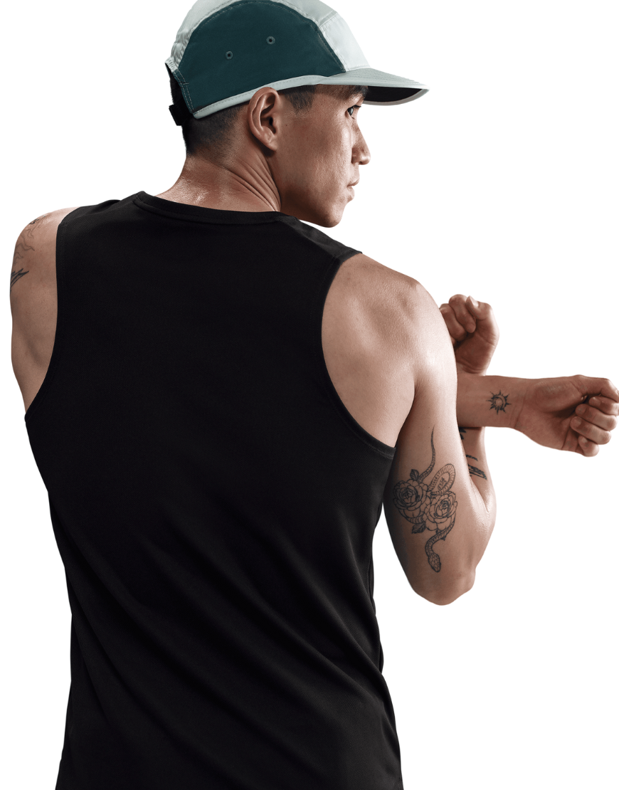 Men's Dri-FIT Miler Run Energy Tank Top :Black