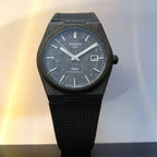 Tissot PRX Powermatic 80 Carbon Black Dial Black Rubber Strap Watch for Men - T137.907.97.201.00