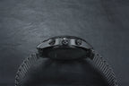 Tissot T Classic PR 100 Chronograph Black Dial Black Mesh Bracelet Watch For Men - T101.417.33.051.00